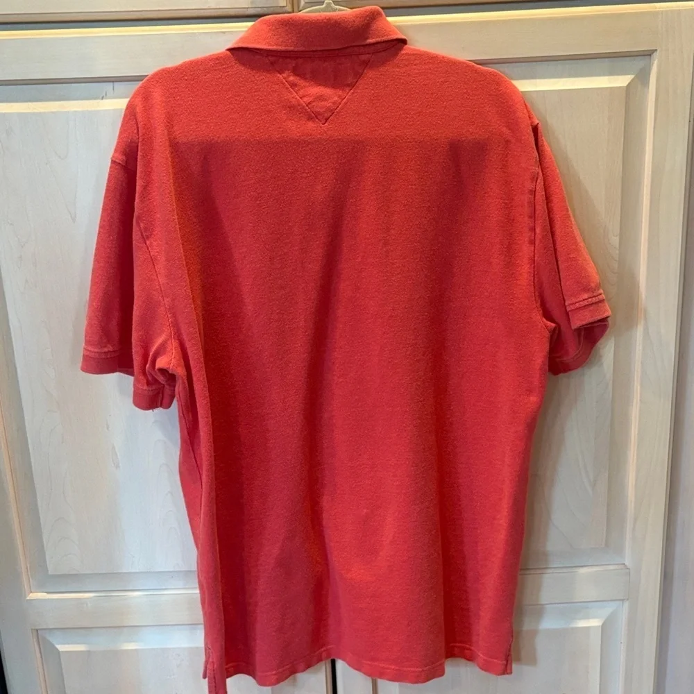 Tommy Hilfiger Men's Weathered Red Polo Size XL - Picture 5 of 10